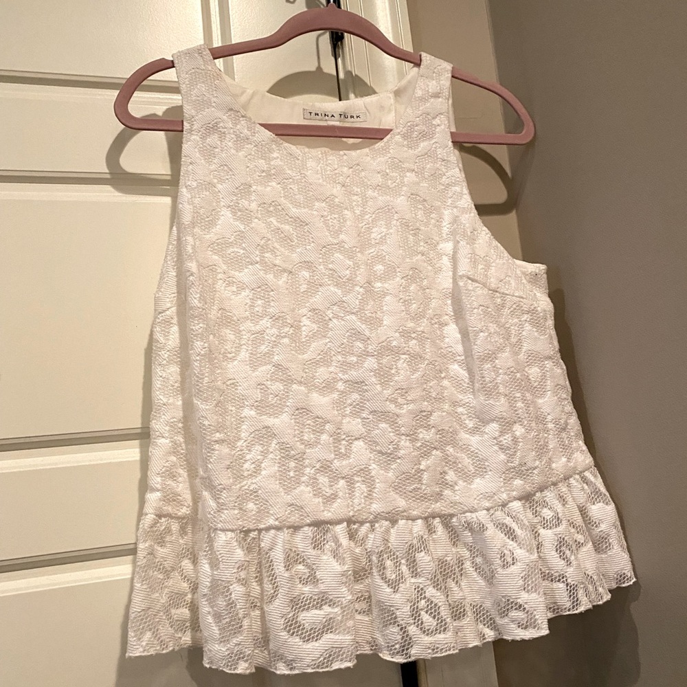 White Tina Turk blouse